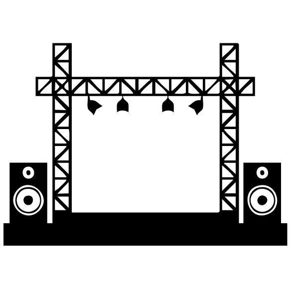 Stage and set design icon